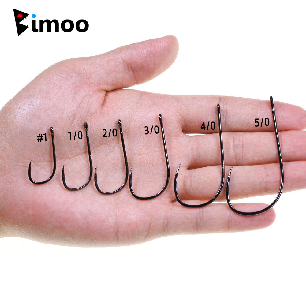 Fishing Hook Size - Bimoo 20 adet # 1~5/0 Barbless