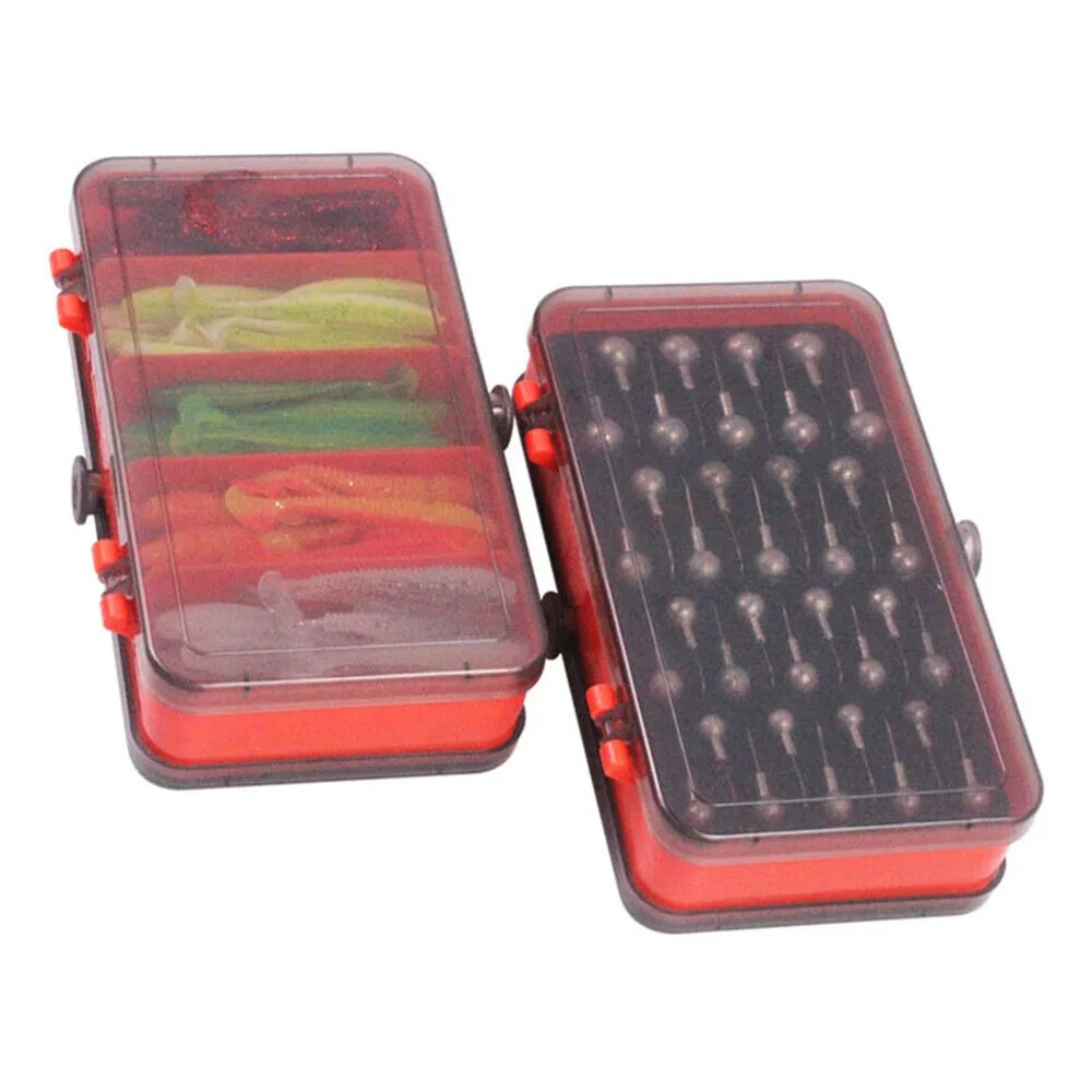 Fishing Hook Jig - Taşınabilir Çift Taraflı Bölünmüş Yem Kutusu