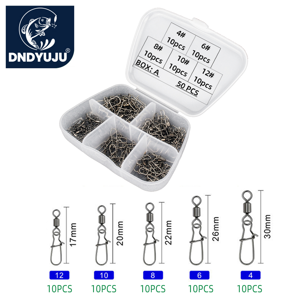 Fishing Hook Circle - DNDYUJU 50 adet Paslanmaz Çelik Balıkçılık
