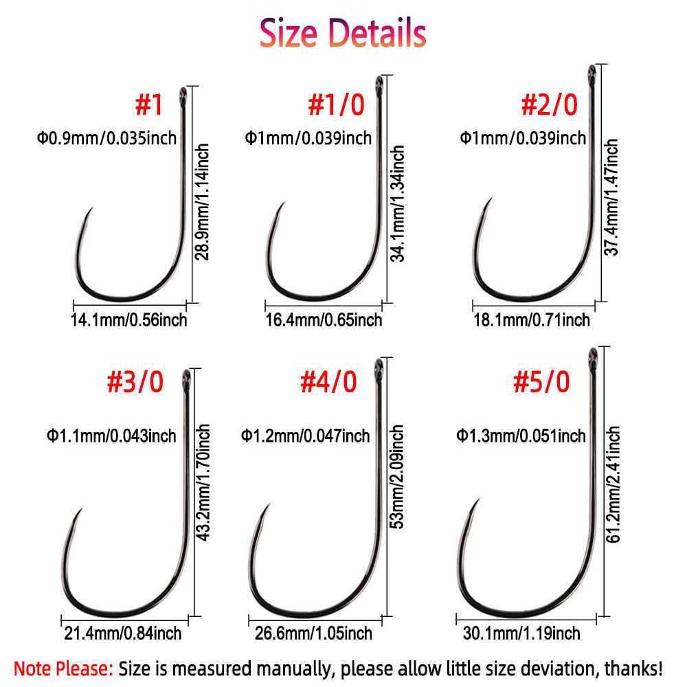 Bimoo 20 adet # 1~5/0 Barbless - Fishing Hook Size incelemesi ve fiyatı
