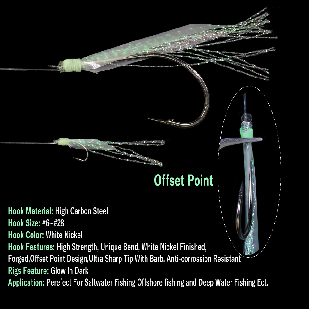 WIFREO 50 adet aydınlık simüle - Fishing Hook Circle incelemesi ve fiyatı