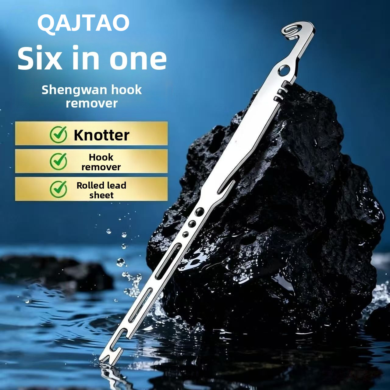 QAJTAO 4 parçalı 6'sı 1 arada  - Fishing Hook Sharpener incelemesi ve fiyatı
