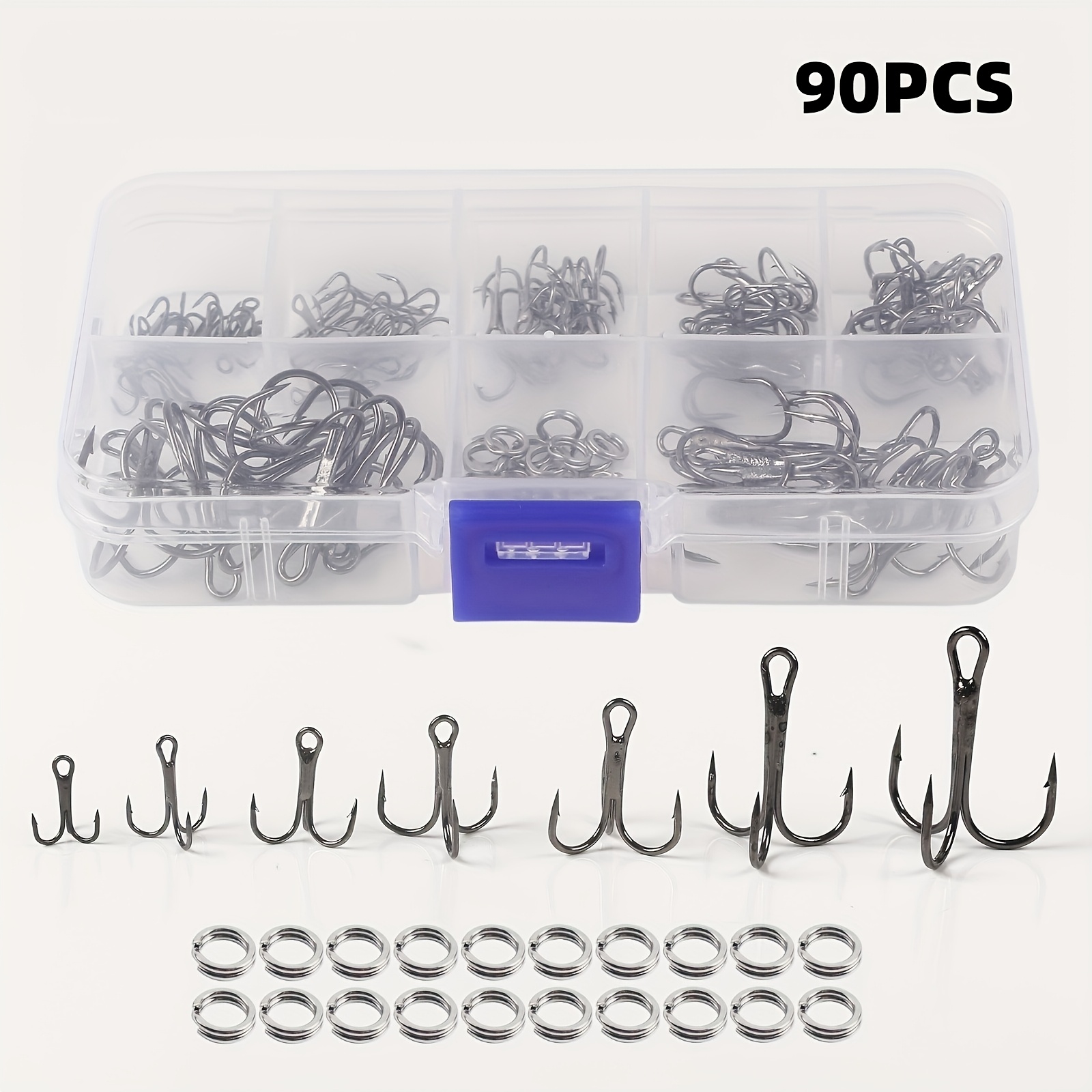 90 adet/takım Bölünmüş halkalı - Fishing Hook Assortment incelemesi ve fiyatı
